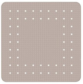 Сива и бежова неплъзгаща се постелка за баня , 54 x 54 cm Mirasol - Wenko