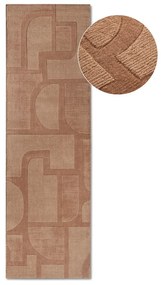 Кафява ръчно изработена вълнена пътека 80x250 cm Alexis – Villeroy&amp;Boch