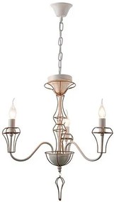 Полилей Shacon три светлини-бял