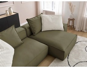 Зелен ъглов диван от изкуствена кожа (променлив) Boheme – Bobochic Paris