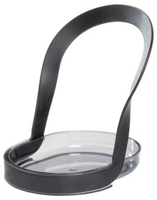 Черен държач за съхранение на кухненски прибори , 12 x 13 cm Austin - iDesign