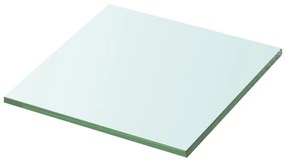 3051550 vidaXL Рафтове, 2 бр, панели прозрачно стъкло, 30x25 см