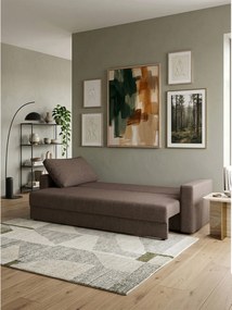 Диван Kleio двуместен-150φ 80β εκ.-Σοκολατί