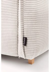 Бежов сгъваем ъглов диван от рипсено кадифе (ляв ъгъл/"U" форма) Tori – Bonami Selection