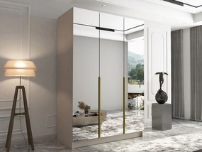 Гардероб Calia III 3-врати-Gkri-Xryso