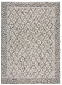 Сив ръчно изработен килим със смес от вълна 160x230 cm Minerals Diamond – Flair Rugs