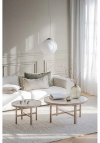 Кръгла масичка за кафе с керамичен плот естествена 90x90 cm Marsden – Rowico