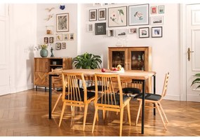 Дъбова маса за хранене 90x200 cm Abies - The Beds