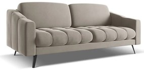 Бежов кадифен диван 202 cm Nalu – Makamii