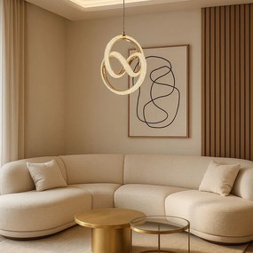 Висяща LED лампа G068-CP Gold