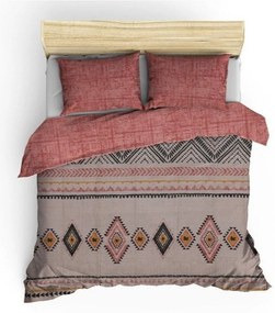 Двойно удължено спално бельо от памук в тухлено-кафяв цвят 240x220 cm Felix – Mijolnir