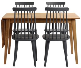 Естествена сгъваема маса за хранене от дъб , 120 x 80 cm Filippa - Rowico