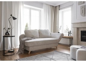 Бежов шезлонг от рипсено кадифе (десен ъгъл) Chic Charlotte – Miuform