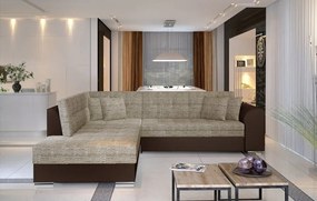 Ъглов диван Pueblo-Left-Brown-Beige