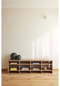 Маса за телевизор от декор от дъб в естествен цвят 180x50x40 cm Inari – Teulat