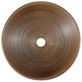 Кафява керамична кръгла мивка ø 41 cm Priori – Sapho