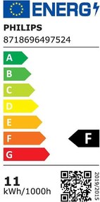 LED крушка PHILIPS, 10.5W, 1055LM, E27, 3000К