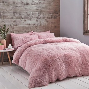 Розово спално бельо от микроплюш, 200 x 200 cm Cuddly - Catherine Lansfield