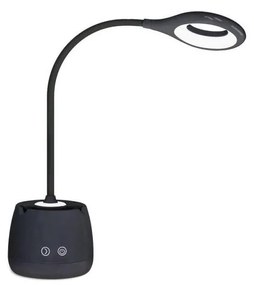 LED Димируем гъвкав акумулаторен настолна лампа LUSIA LED/5W/5V 3000/4000K 1200 mAh черен