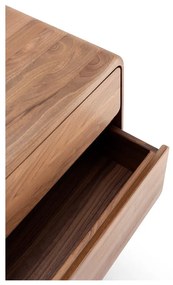 Кафяв скрин от масивен орех 90x90x45 cm Fawn – Gazzda