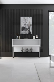 Скрин Luxe, цвят Сребърен Бял