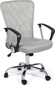 Светлосив тапициран офис стол Brisbane – Yes Everyday