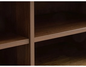 Кафява маса за телевизор от дъбов декор 180x56x45 cm Nola – Unique Furniture