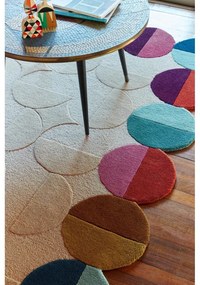 Бежов ръчно изработен вълнен килим 200x290 cm Mia Textured Scallop – Flair Rugs