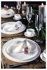 Бяла порцеланова десертна чиния Diamonds, ø 15 cm - Maxwell &amp; Williams