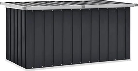 46263 vidaXL Градински сандък за съхранение, антрацит, 129x67x65 см