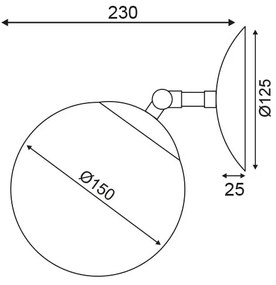 Аплик за стена Bedford single