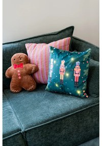 Кадифена декоративна възглавница с коледен мотив 28x37 cm Gingerbread – Catherine Lansfield