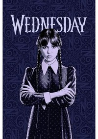 Тъмносиньо детско одеяло от флийс 100x150 cm Wednesday – Jerry Fabrics