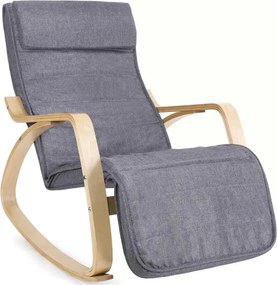 Люлеещо се кресло RESTLY сиво