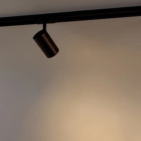 Модерен 1-фазен релсов прожектор тъмно бронз - Jeana