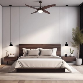 LED осветително тяло за таван в тъмно естествен цвят ø 13 cm Regal – SULION