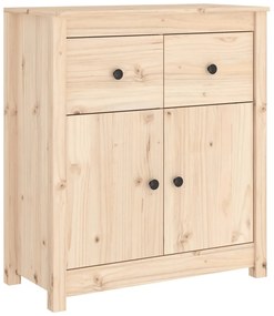 813749 vidaXL Сайдборд, 70x35x80 см, бор масив