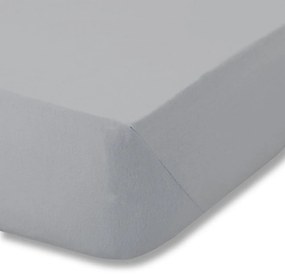 Сив еластичен фланелен чаршаф 150x200 cm Brushed – Catherine Lansfield