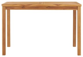 49360 vidaXL Градинска трапезна маса, 120x70x77 см, тик масив