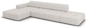 Светлосив ъглов диван (ляв ъгъл) Chicago - Cosmopolitan Design