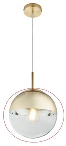 Globo - Резервно стъкло за полилей VARUS E27, златисто, Ø 20 см