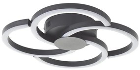 Brilliant - LED Плафониера FICO LED/22W/230V Ø 34 см черен