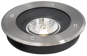 Комплект от 6 модерни външни наземни прожектори стомана AR70 регулируеми IP65 - Delux