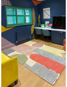 Вълнен ръчно изработен детски килим подходящ за пране 170x240 cm Abstract – Lorena Canals