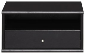 Черно висящо нощно шкафче с рафтове Mistral - Hammel Furniture