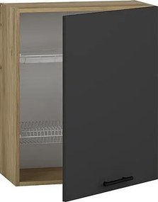 Горен шкаф  с отцедник Vento GC60/72 60см Антрацит