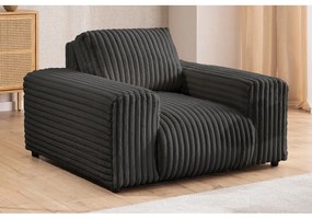 Тъмносиво кресло от рипсено кадифе Justin – Ropez