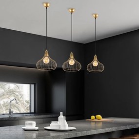 Висящо осветително тяло с метален абажур ø 22 cm Teldemia – Opviq lights