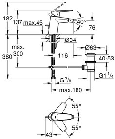 Смесител за биде Grohe Euпрътisc Cosmopolitan