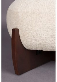 Бежова табуретка от букле Emilius – Dutchbone